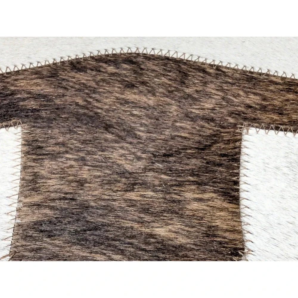 Western Cowhide Longhorn Placemat 17x12 Whipstitch Rustic Decor NEW